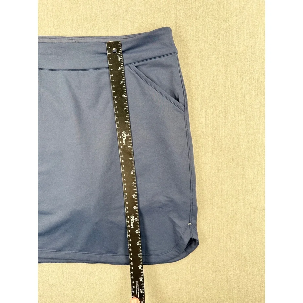 Peter Millar Crown Sport Navy Blue Active Golf Skort UPF 50+ Small 18in Length - Picture 4 of 8